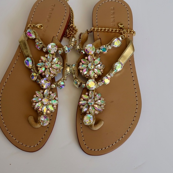 Trina Turk Iridescent Jewel Sandals - Picture 2 of 8